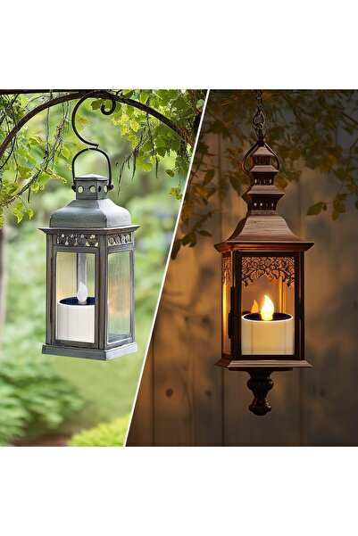 SoulBay 6pc Solar Tea Lights Outdoor Flameless Flicker LED Candles, IP65, Rechargeable, 2.3 x 2 in