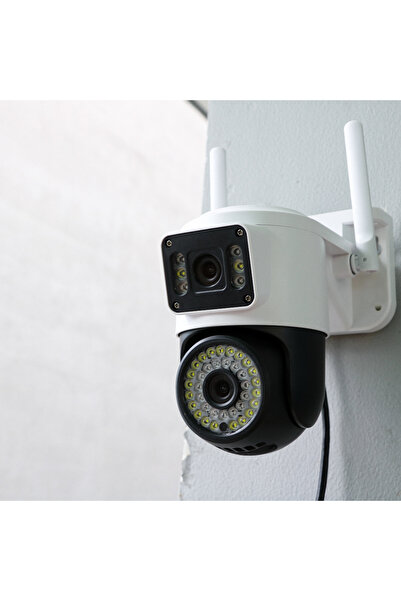 OEM IP surveillance camera 2 EYES VIEW 2 SCREEN at the same time 5.0MPX 360 degree rotation