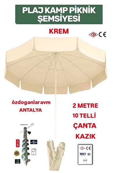 dogant özdoğanlar avm Plaj Şemsiyesi + Çanta +Demir Kazık