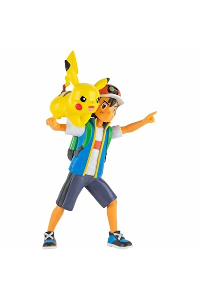 Pokémon Σετ 2 Αρθρωτές Φιγούρες, Χαρακτηριστικό Μάχης, Κύμα 10, Ash και Pikac...