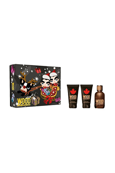 DSquared2 Wood Homme Edt 50Ml 3Pcs Set