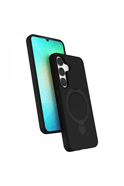 AV SEVDAM غطاء سامسونج جالاكسي S25 ريجال مع حامل ماج سيف - أسود