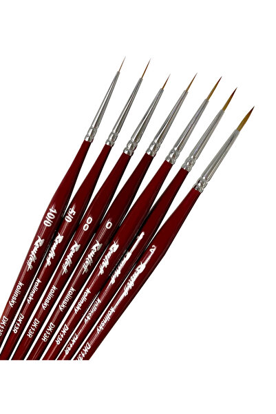 Roubloff DK13R 00 - Kolinsky Samur Doğal Kıl-Detay çizim ve Nailart Fırçası