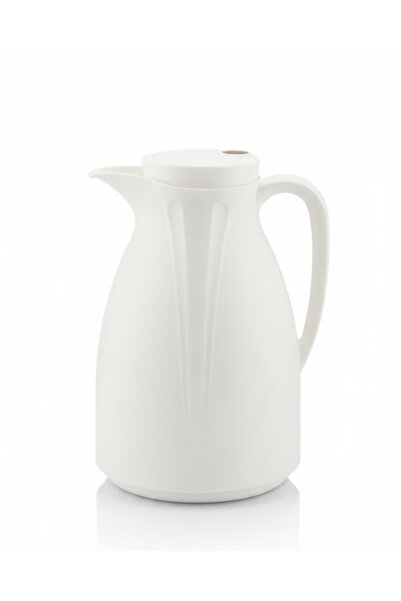 Generic ترمس شاي وقهوة مقاوم للتسرب ويحافظ على المشروبات ساخنة - أبيض 900 مل