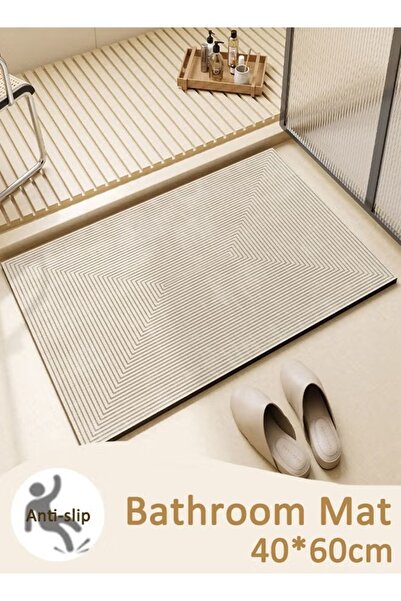 Generic Bathroom Mat 40*60cm Anti-Slip Floor Mat Absorbent Carpet Kitchen Sink Floor Toilet Door Mat