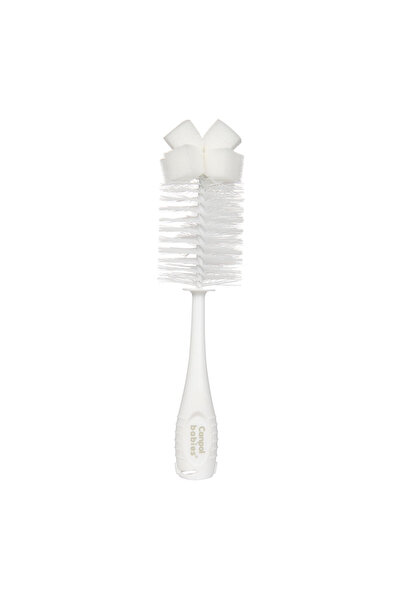Canpol babies Sponge brush and suction cup for bottles and teats, 56/122 White