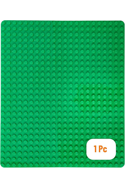 Strictly Briks Large Base Plate, 41 x 35 cm, Green, Compatible with LEGO DUPLO