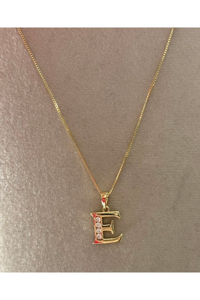 sahidesignatelier Çelik Altın Kaplama Xuping Harf Kolye