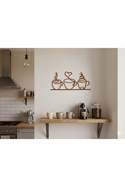 BaBaWoSs 3D Baskı Kahve Fincanları Duvar Dekoru | Mutfak Duvar Süsü | Minimal...