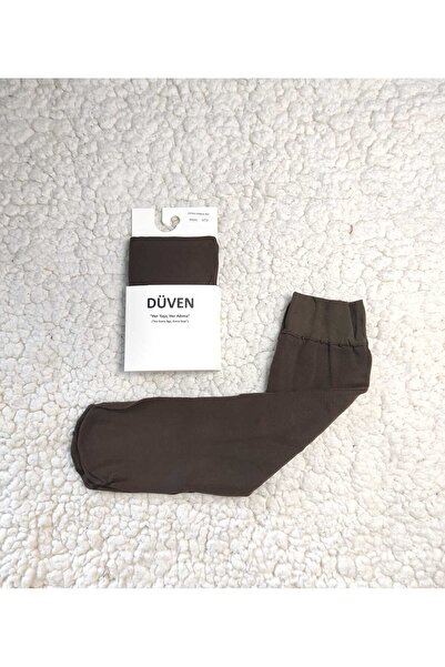 DÜVEN 4-Pack Cotton Knee-High Mat Extra Soft Cocoa Pants Socks