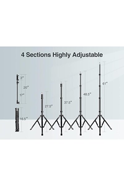 Elitehood 205cm Flexible Tripod Stand with 43cm Gooseneck & Remote (for iPhone/Android)