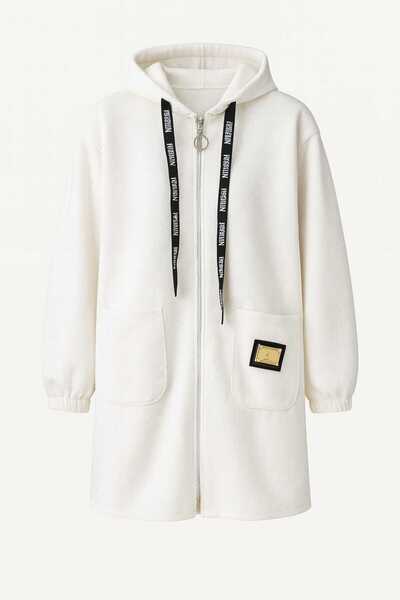 TOKARİS TEKSTİL Χειμερινό παλτό με κουκούλα και φερμουάρ