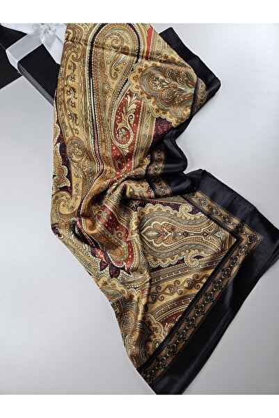 tomrisboutique Luxury Voile Silk Shawl Hijab Foulard Scarf Shawl Ethnic Patte...