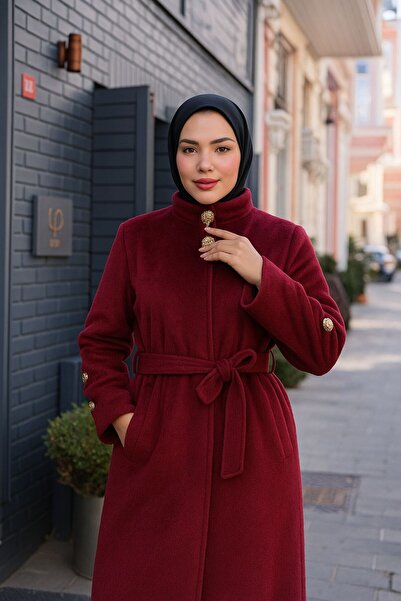 VİESTE ANGORA KOLU TRİKOLU UZUN KABAN