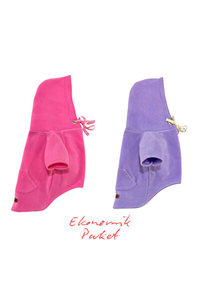 Elephant - Rabbit 2'li Ekonomik Paket Kedi Köpek Kıyafeti Hodie Sweatshirt Kapşonlu
