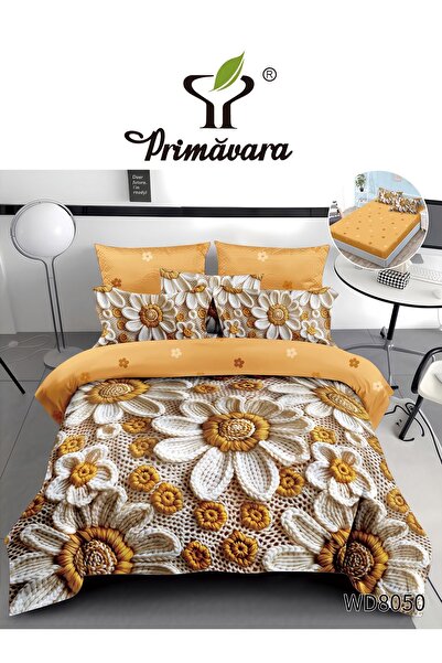Primavara 5D Bed Linen – 4 Pieces with Fitted Sheet