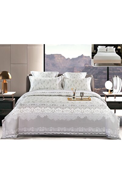 CHIRASO CHIRASO Lingerie Set, Thick Satin, 6 pieces, in box, with Fitted Sheet with ELASTIC 180x200+30cm