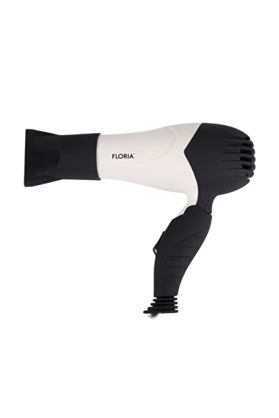 Floria ZLN 8975 Hair Dryer 850 W 2-Speed Foldable Handle Air Concentrator White