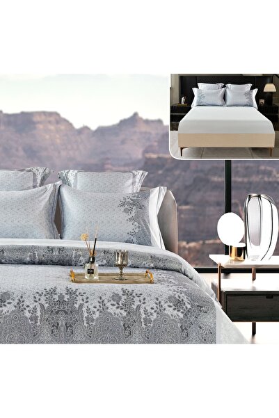 CHIRASO CHIRASO Lingerie Set, Thick Satin, 6 pieces, in box, with Fitted Sheet with ELASTIC 180x200+30cm