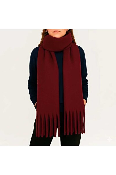 Cemre Life New Deux Kadın Püskül Detaylı 40×180 Puf Atkı