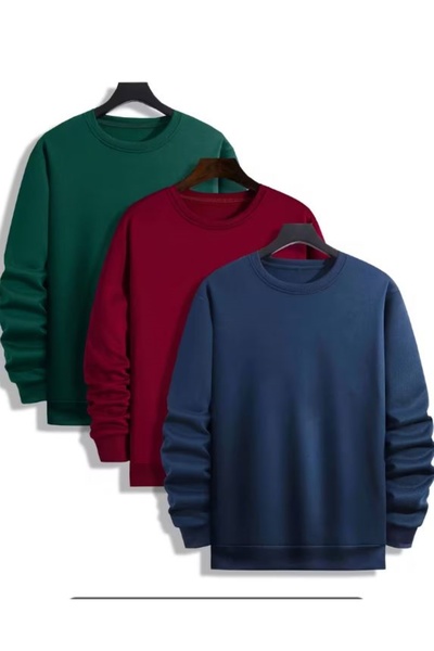 Masimar Чоловічий трикотажний светр з коміром-стійкою, бавовняний, однотонний