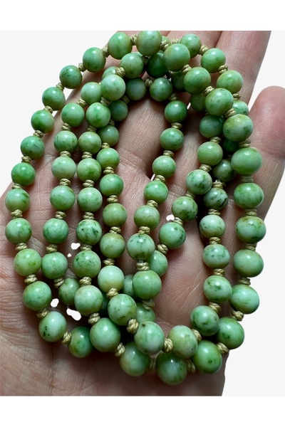 Damla Kehribarcılık Osmanlı jade yeşim taşı kolye