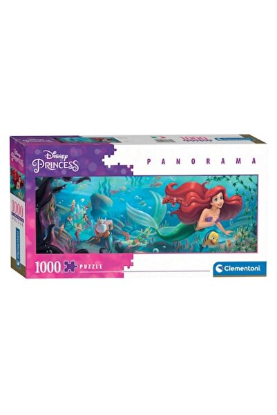 CLEMENTONI Puzzle Panorama - Prințesa Disney: Mica Sirenă, 1000 de piese