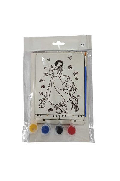 Bebek Özel Children's Wooden Paintable Desktop Model Board with Legs Model 048