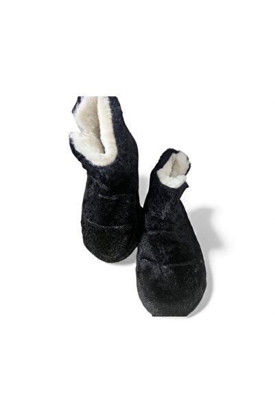 Butik Lena SİYAH KIŞLIK PANDUF