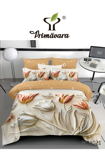 Primavara 5D Bed Linen – 4 Pieces with Fitted Sheet