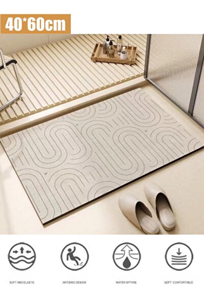 Generic Bathroom Mat 40*60cm Anti-Slip Floor Mat Absorbent Carpet Kitchen Sin...