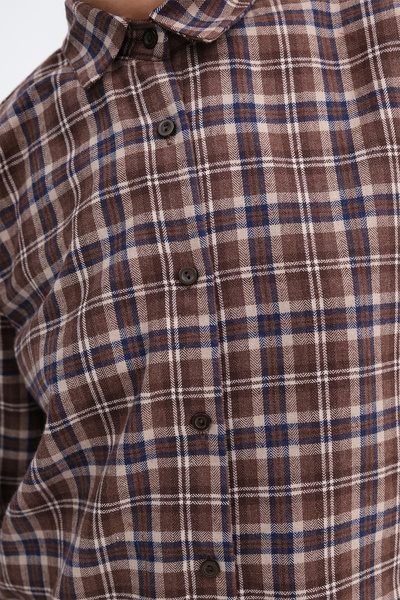 Addax Καρό πουκάμισο με κουμπιά G6648