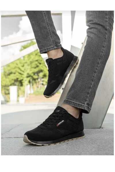 Master Mind Siyah Erkek Spor Fileli Rahat Esnek ve Kaymaz Taban Yürüyüş Ayakkabısı