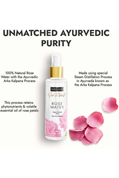 KAPİVA ROSE WATER Organic Damask Roses 200 ml