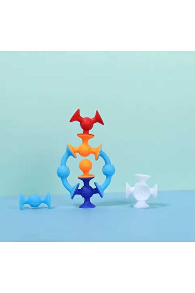 ADİL OYUNCAK 25 PCS Vakum Molekül Oyuncak Esnek Silikon Yapışan Yaratıcı Yapı...