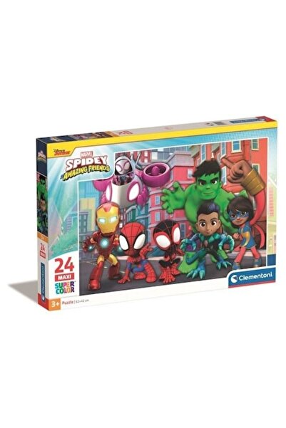 CLEMENTONI Puzzle MaxiSpidey și prietenii săi uimitori (24 piese) (24249)
