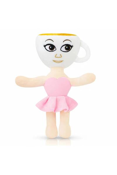 OEM Papusa de Plus Moale, Ballerina Cappuccina cu Rochita Roz, Jucarie Dragal...