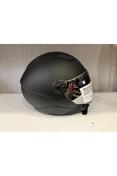 Sway KASK SW 765 Matt Black (GÜMÜŞ VİZÖR)