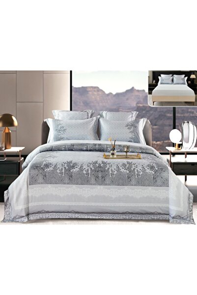 CHIRASO CHIRASO Lingerie Set, Thick Satin, 6 pieces, in box, with Fitted Sheet with ELASTIC 180x200+30cm