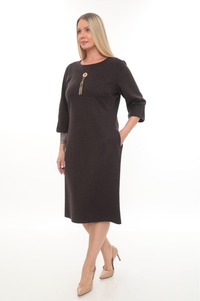 etselements Φόρεμα με λεπτομέρεια κολιέ και ματιστράκια ETS7252