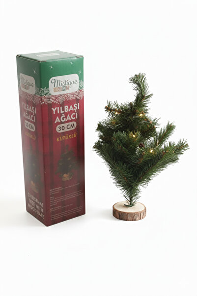 Lider MAGNESİA Yılbaşı Ağacı Kütüklü 30cm 34 Dal