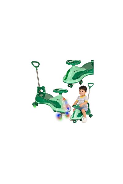 Three top online LED Swing FIX S2 тротинетка с гравитационна дръжка, зелена, ...