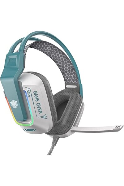 ASA A80 Over-Ear Surround Headphones - White/Phosphor