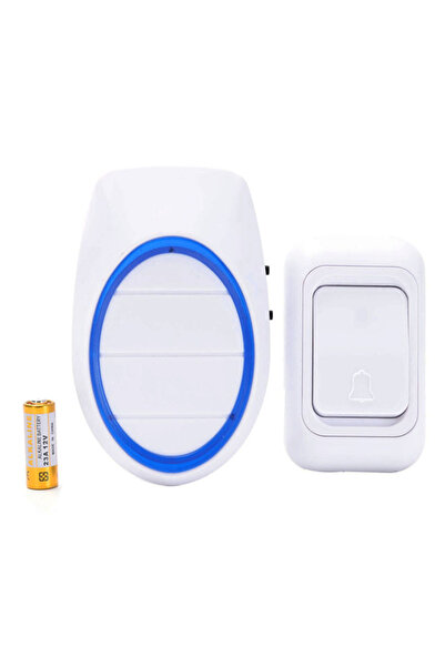 Lawazim جرس باب لاسلكي - طقم جرس باب يعمل بالبطارية مع جهاز إرسال واحد وجهاز ...