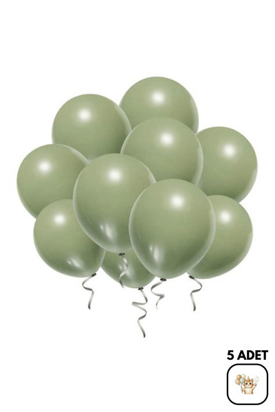 BALOMİS Küf Yeşili Okaliptüs Ton Parti Ve Konsept Süsleme Balonu