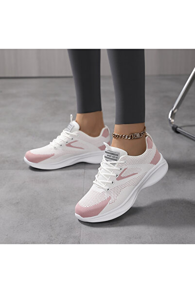 SOSENFER 跑步鞋女。舒适百搭户外轻便透气慢跑女鞋,时尚运动休闲鞋女