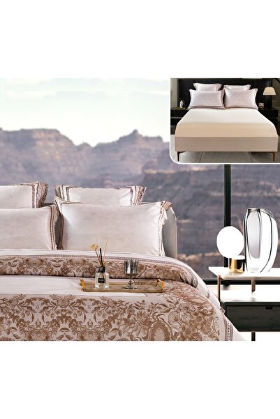 CHIRASO CHIRASO Lingerie Set, Thick Satin, 6 pieces, in box, with Fitted Sheet with ELASTIC 180x200+30cm