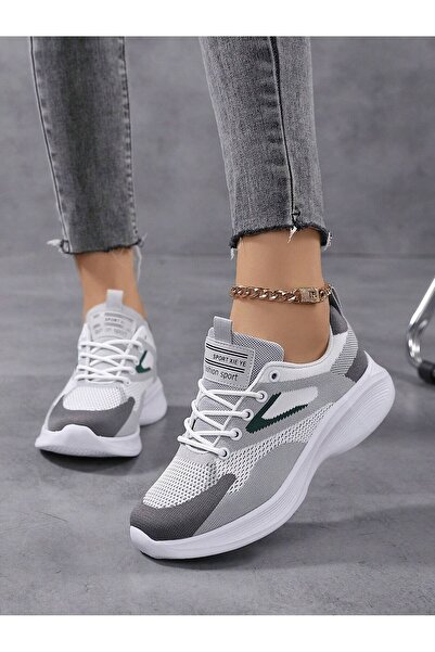 SOSENFER 跑步鞋女。舒适百搭户外轻便透气慢跑女鞋,时尚运动休闲鞋女