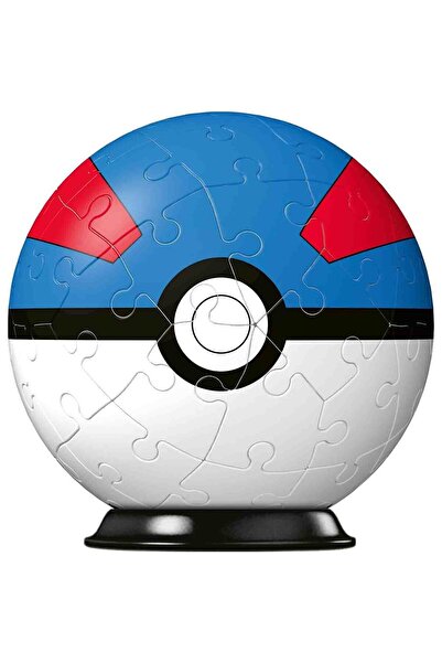 RAVENSBURGER 3D Pokémon Poké Ball Puzzle, 54 Pieces