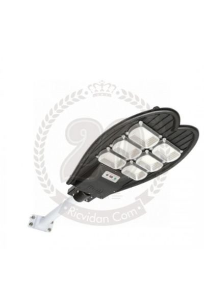 Breckner Germany Proiector solar LED 300W cu panou solar de 15W, LiFePO4 18Ah, senzor de mișcare, telecomandă, IP65